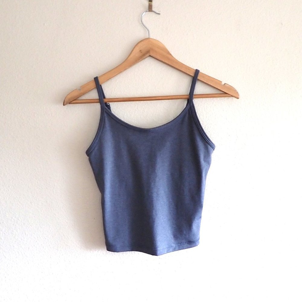 Everlane Performance Longline Bra Top in Slate Gray